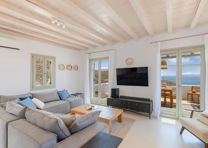 Modern Mykonos Private Pool Stunning View Фанари