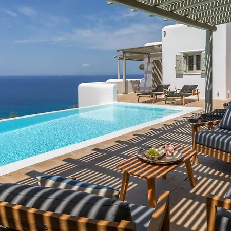 Modern Mykonos Private Pool Stunning View