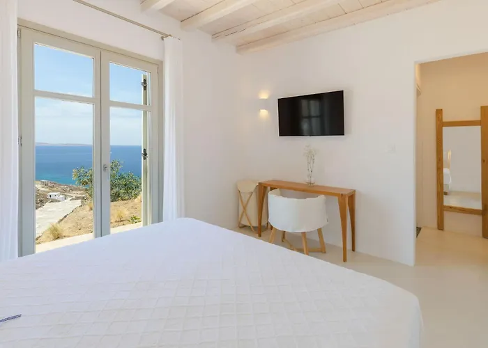 ヴィラ Modern Mykonos Private Pool Stunning View *