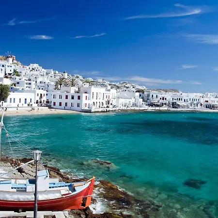 빌라 Modern Mykonos Private Pool Stunning View *